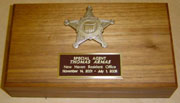 Award Box - Sherrif's Department