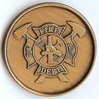 Fire Department Bronze Coin