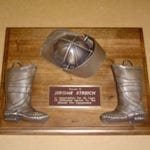 helmet-boots-miniature plaque