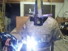 welding together of statue's many parts