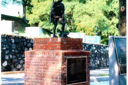 Bronze military memorial WWI Doughboy statue