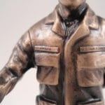 closeup of first sergeant statue