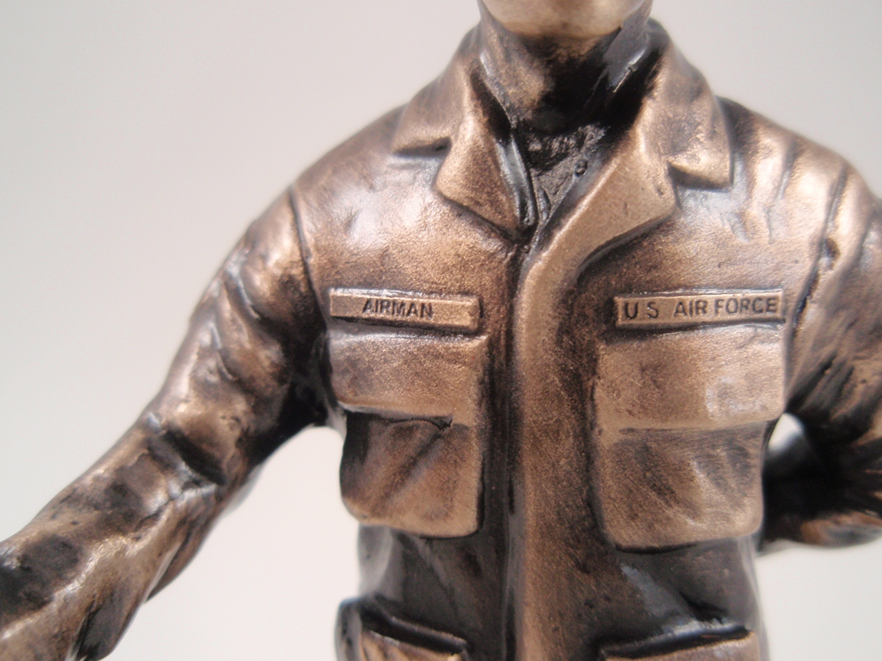 closeup of first sergeant statue