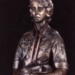 bronze vietnam nurses memorial closeup