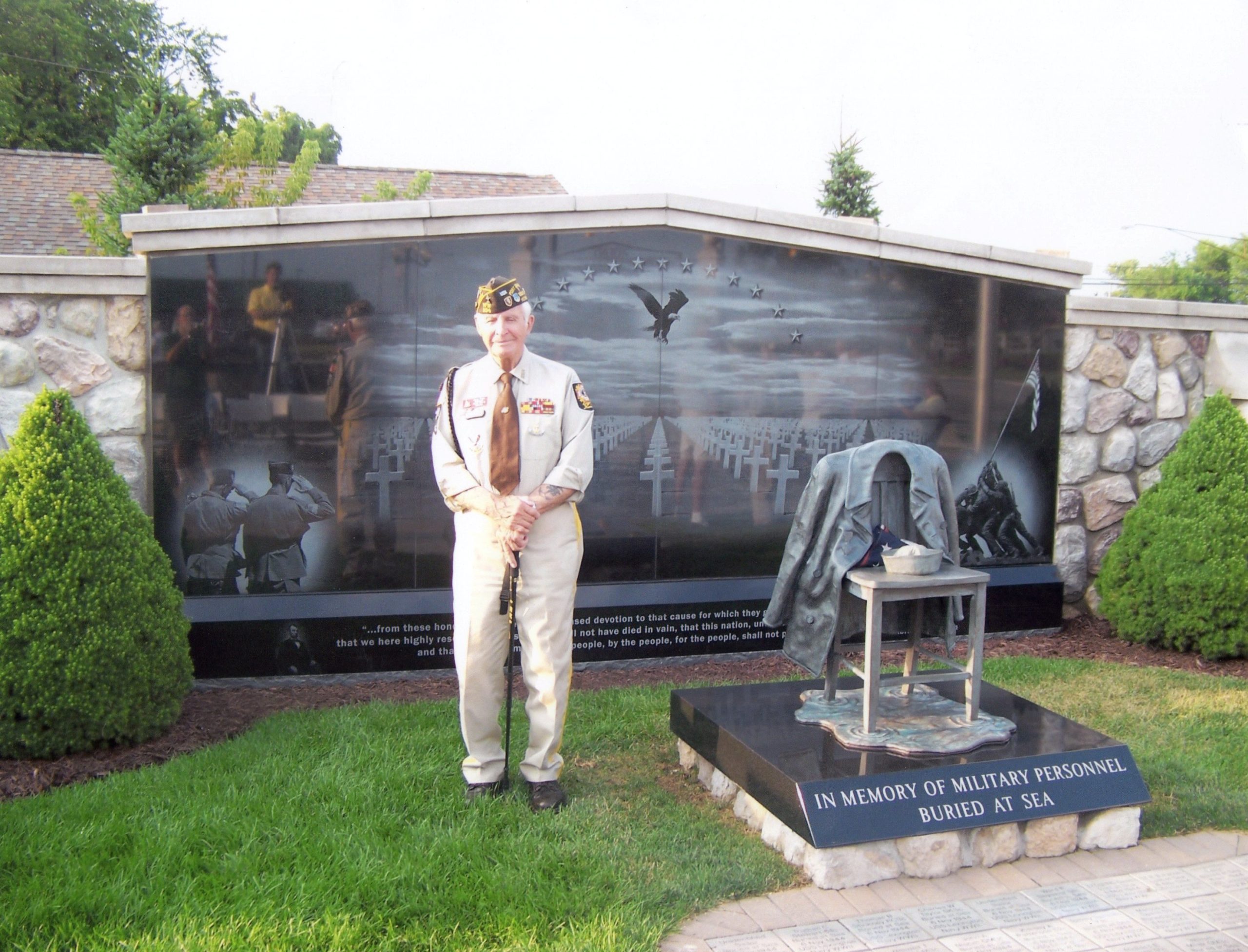 Peacoat navy monument