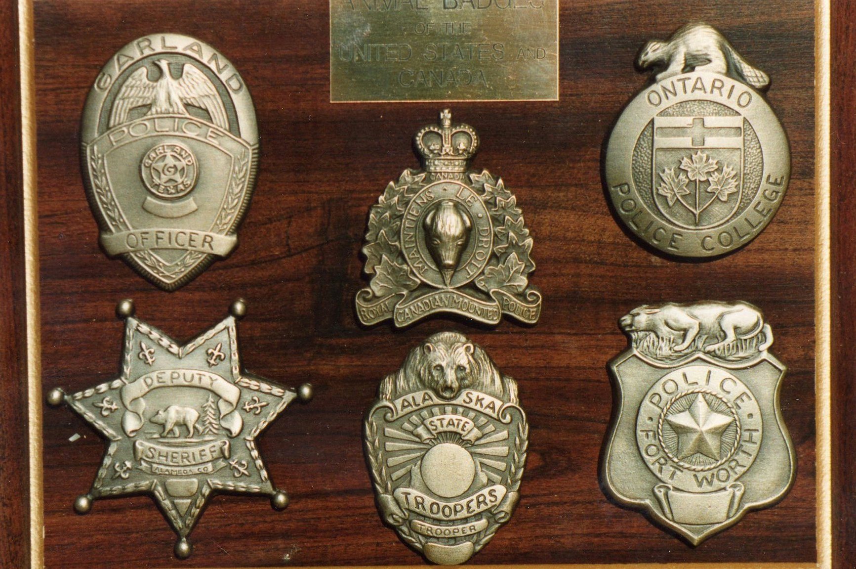 bronze law enforcement badges