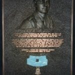 bronze portrait plaque