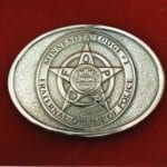 close-up of FOP buckle