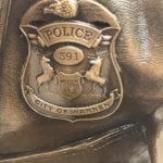 Custom bronze police officer badge to your department.