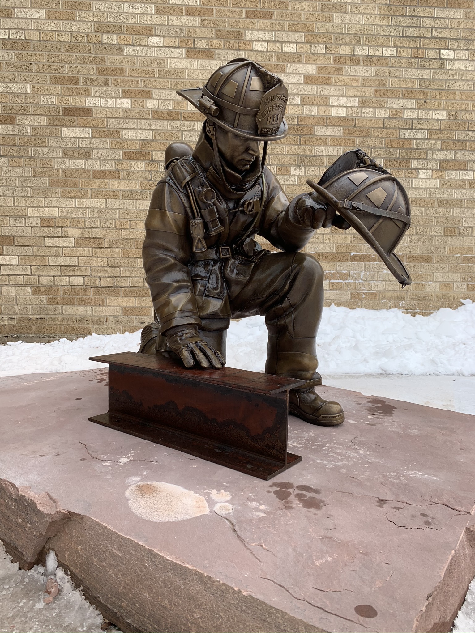 Bronze Firefighter Memorial Statue Brodin Studio Inc.