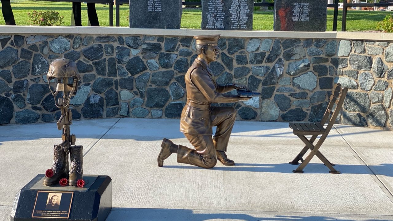 bronze honor guard statue