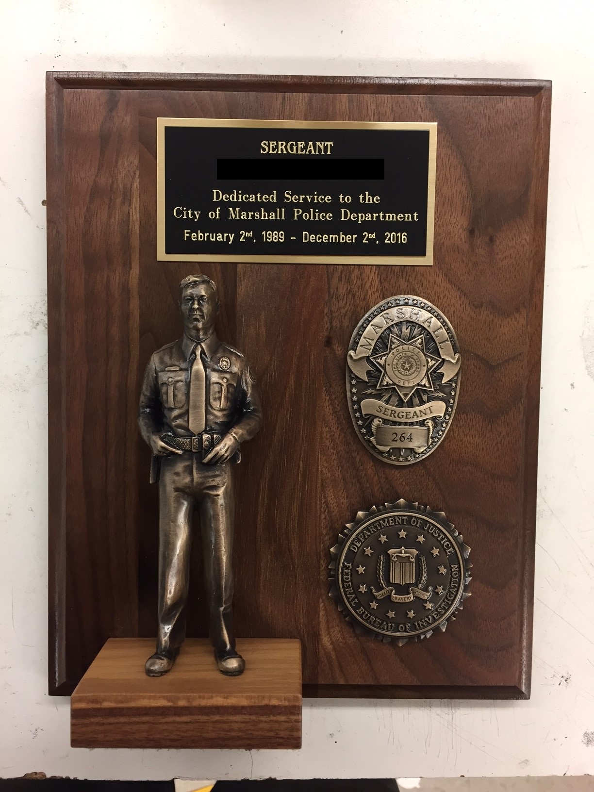 Bronze Custom Law Enforcement Statue