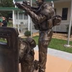 swat entry statue