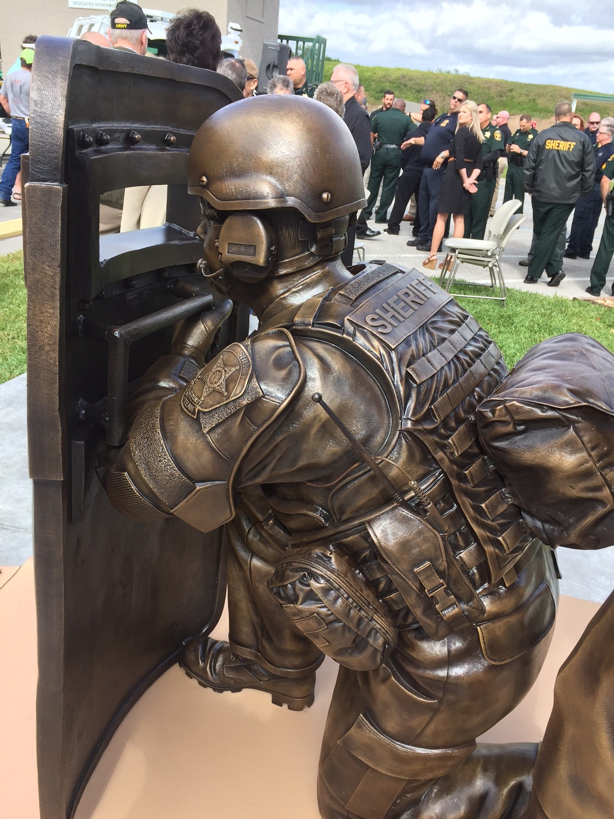 bronze swat officer