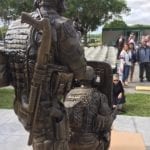 bronze swat team statue