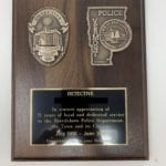 law enforcement plaque