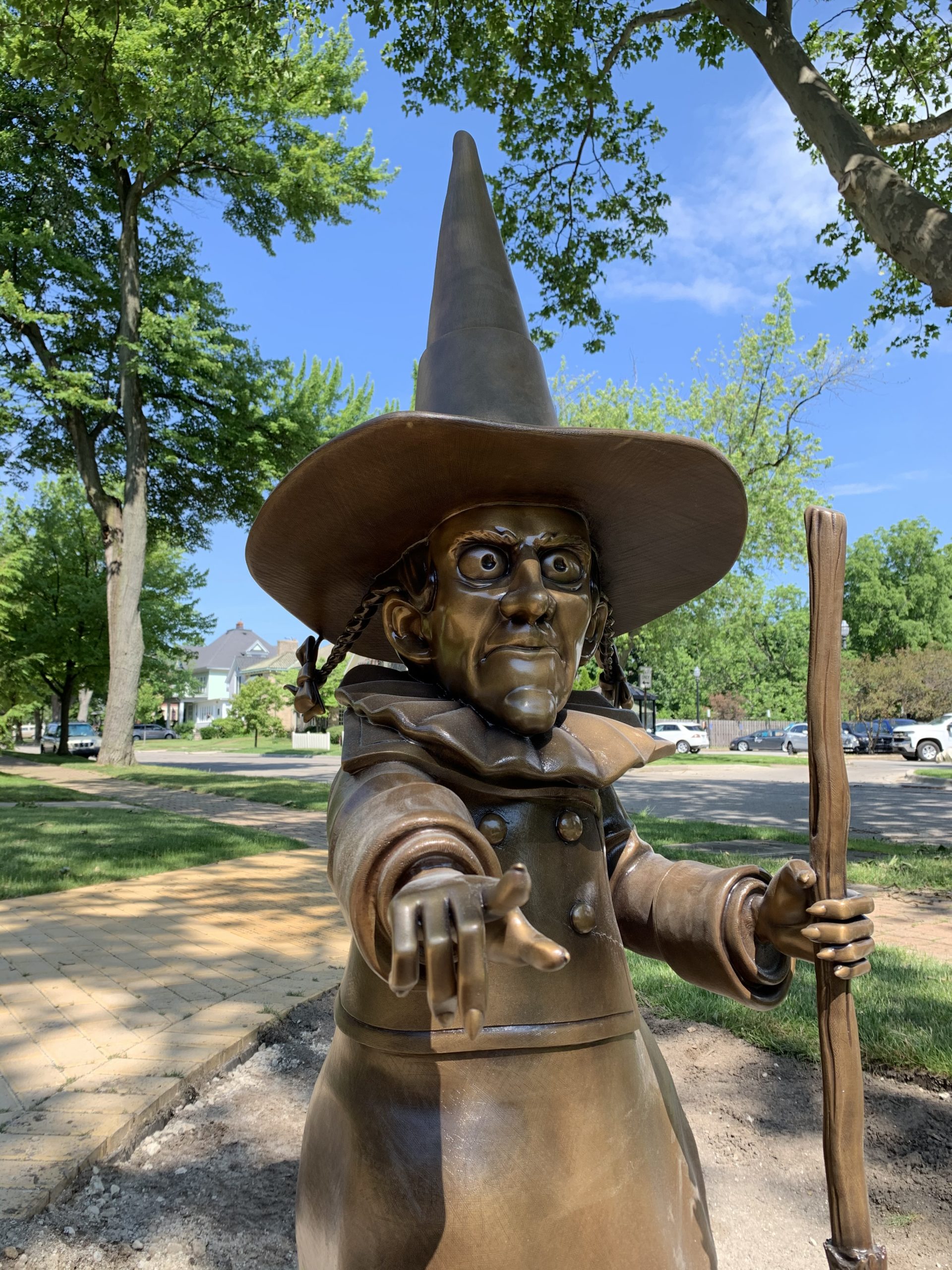 wicked witch statue