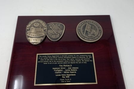 law enforcement badge plaque