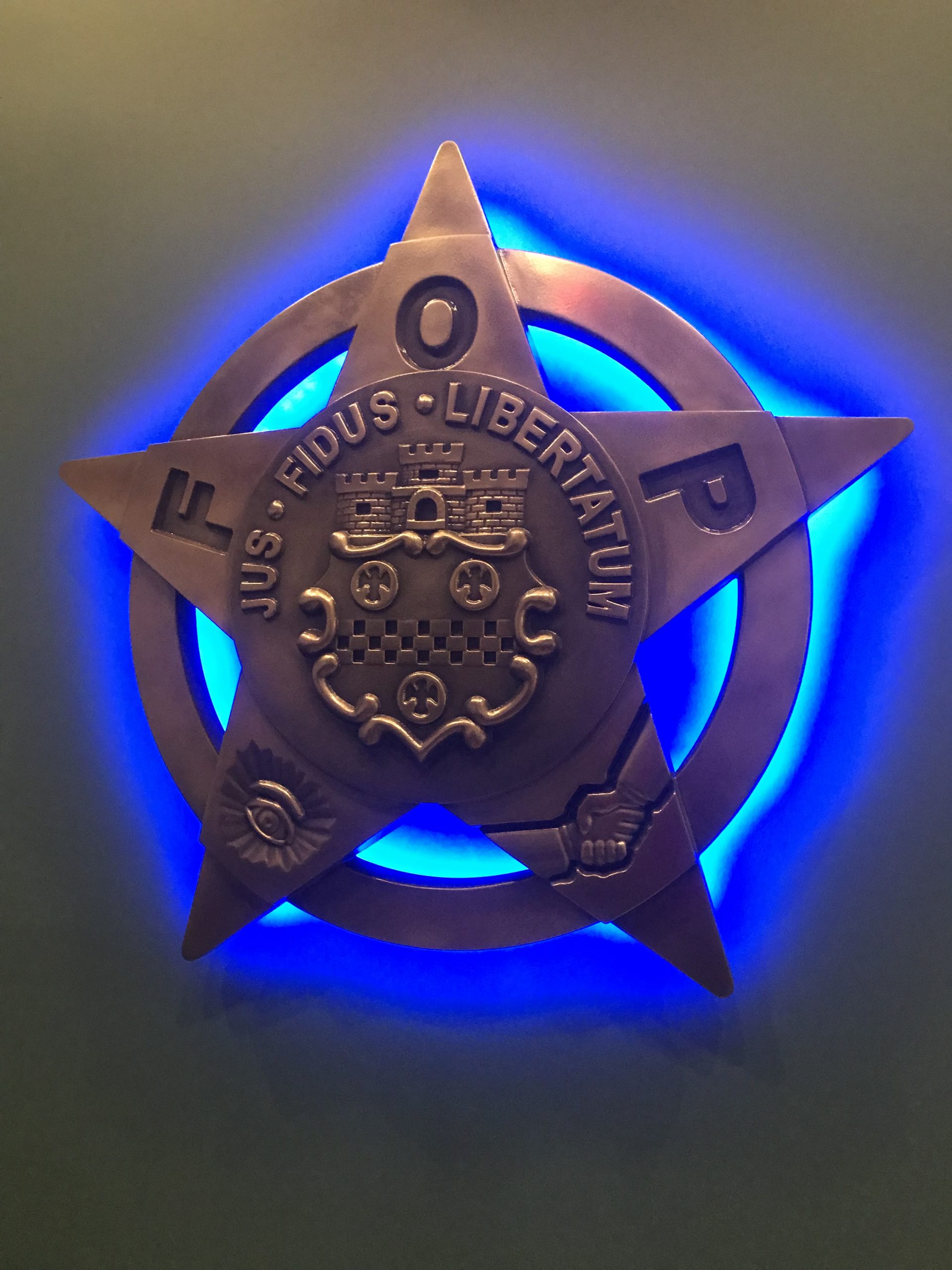 FOP medallion with backlight