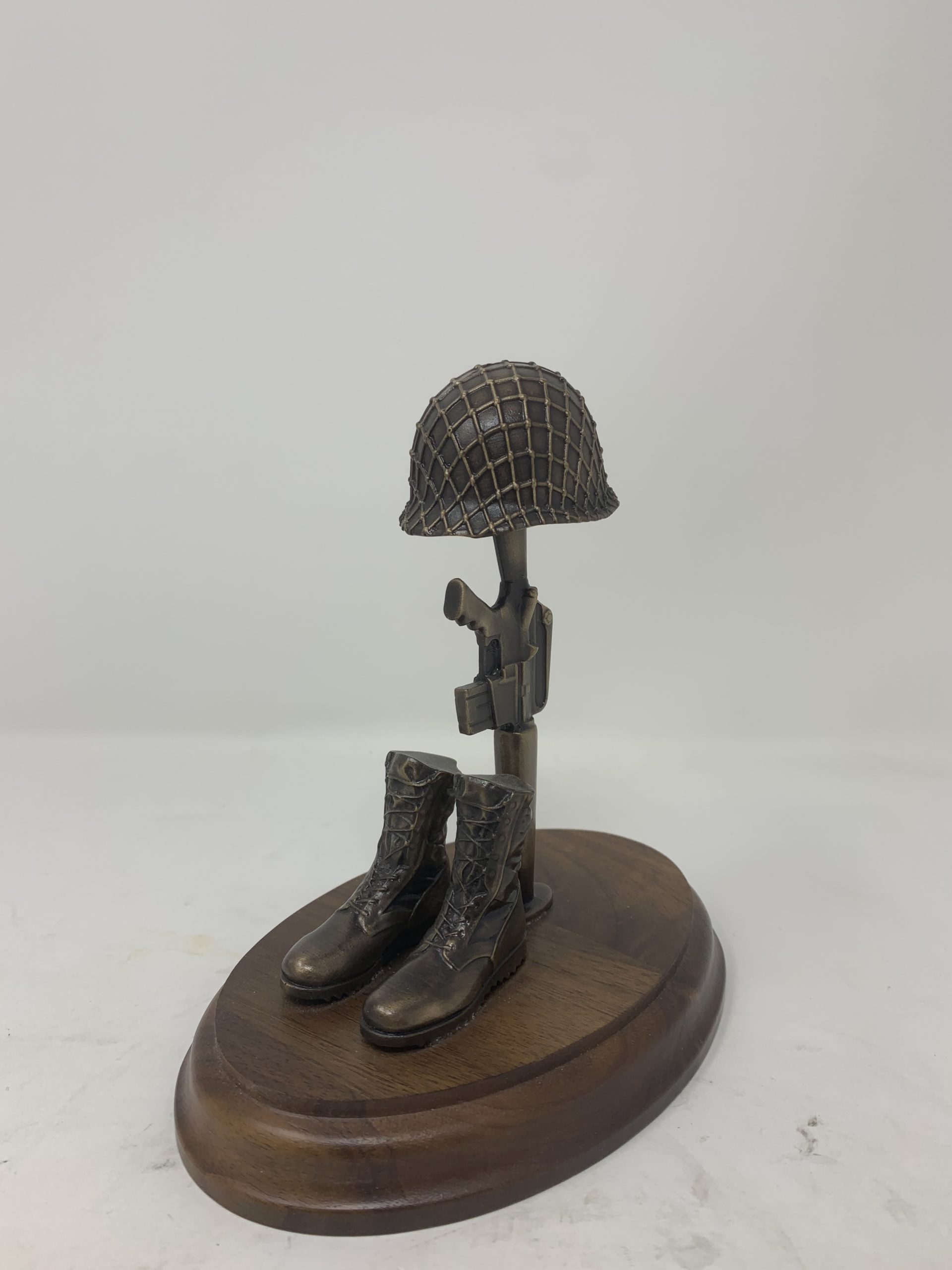 military field cross mounted on base