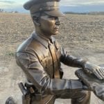 outdoor officer statue