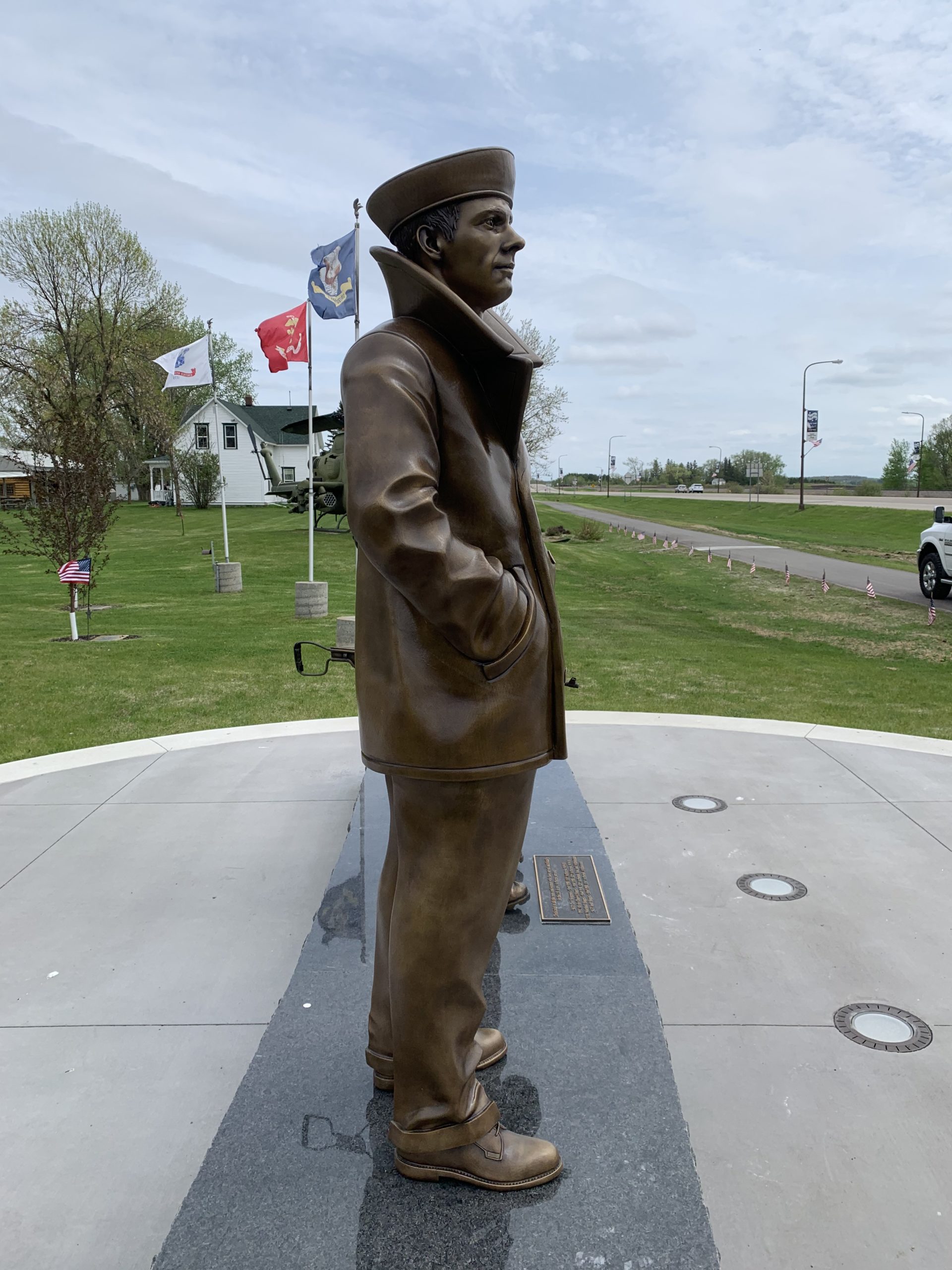 navy sailor statue