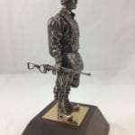 side profile paratrooper statue