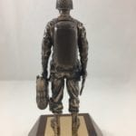 paratrooper statue on base