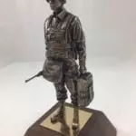 paratrooper statue with base
