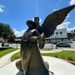 fallen law enforcement officers memorial with angel