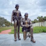 bronze memorial for sheriff deputy office