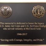 McChord bronze plaque