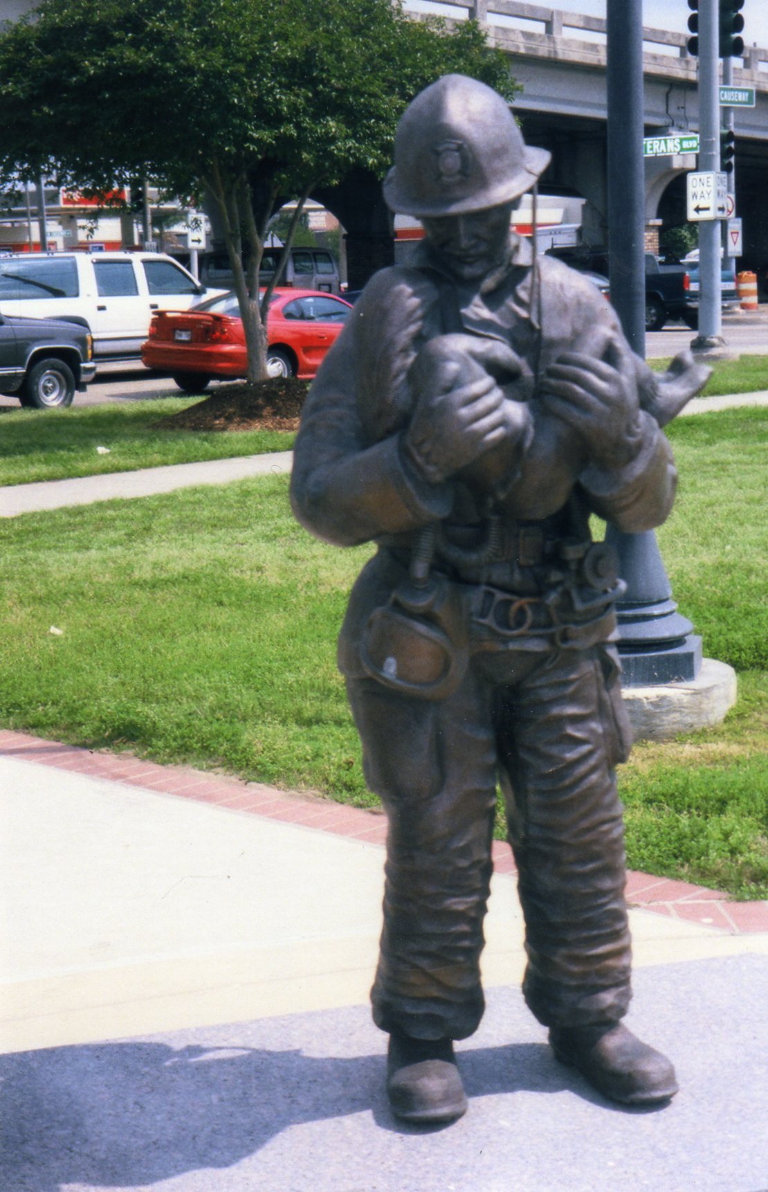 firefighter sculpture Protector I