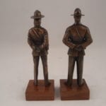 two state trooper statues