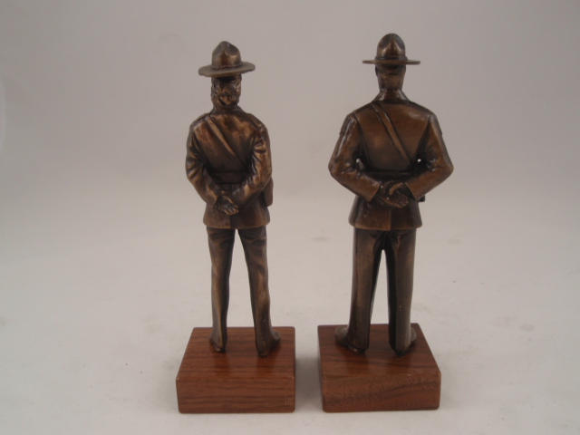 two state trooper statues
