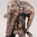 bronze miniature statue